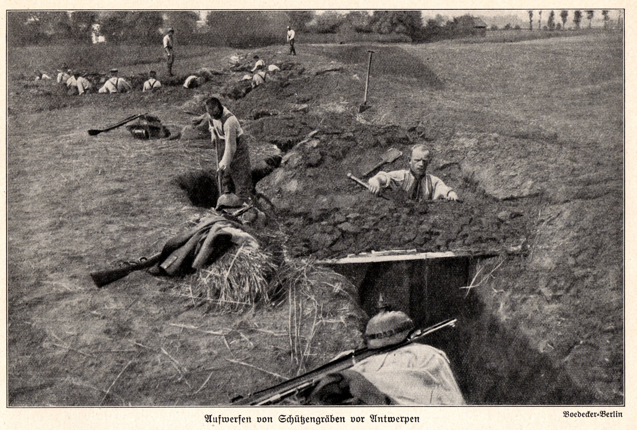 2. oktober 1914. Kadaverdisciplin i den preussiske hær: Bundet til et træ i ildlinjen!