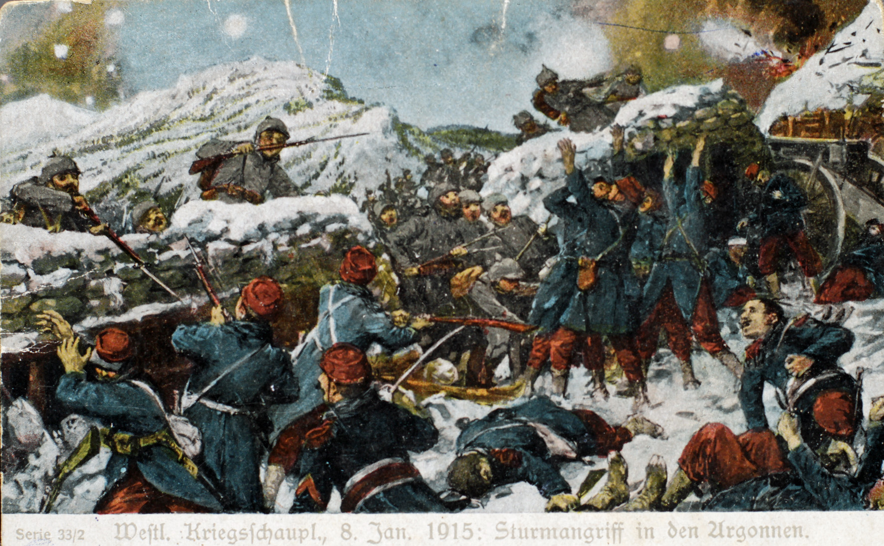 21. januar 1915. Hartmannsweilerkopf: “Der udspandt sig en kamp fra træ til træ”