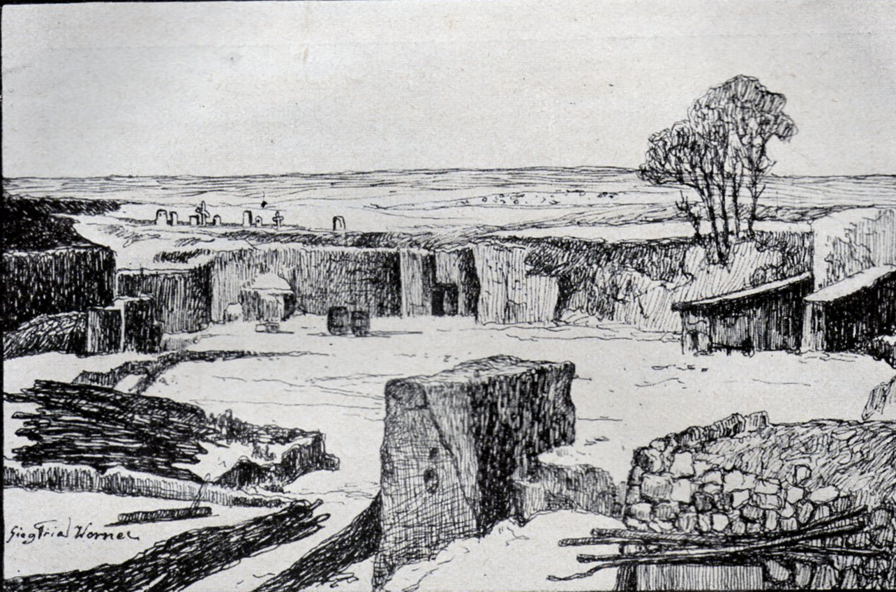 6. april 1915. Mudder ved Moulin-sous-Touvent