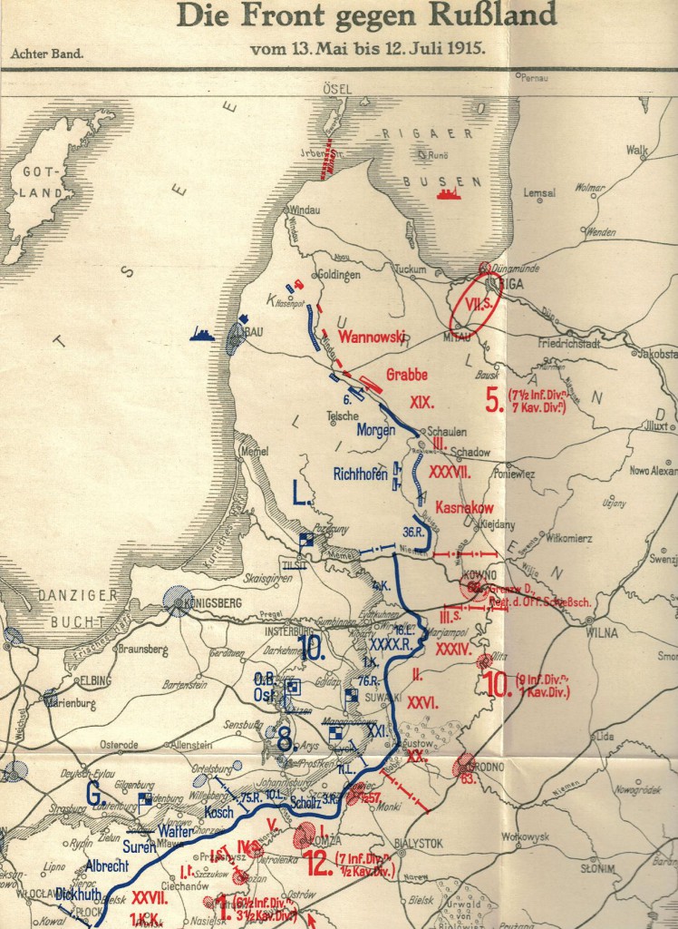1915-04-29 LIR84 Die Front gegen Russland vom 13-5_bis_12-7-1915