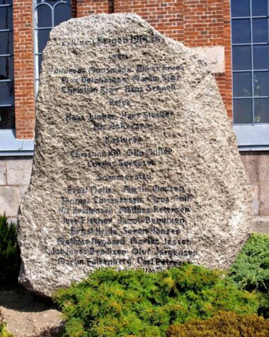 Mindesten, Sommersted Kirkegård