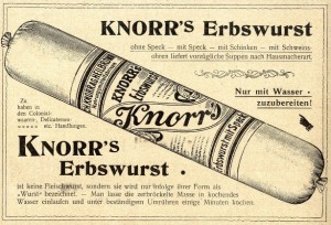 Erbswurst reklame