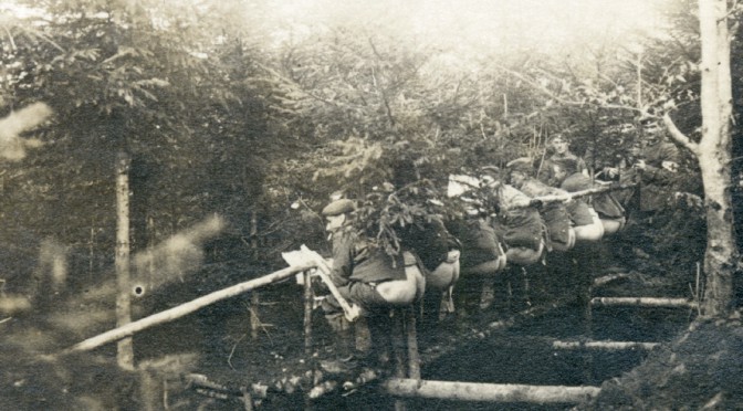 20. januar 1916. “Englænderne havde åbenbart morskab af at beskyde vore retirader …”