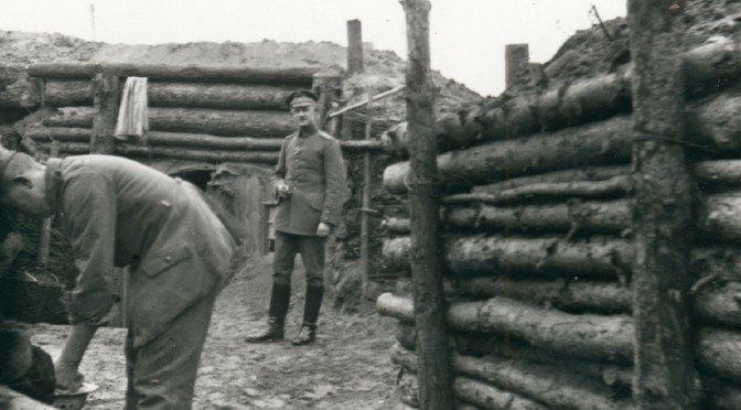 20. juli 1917. Mathias Møller i beredskabsstilling på Østfronten