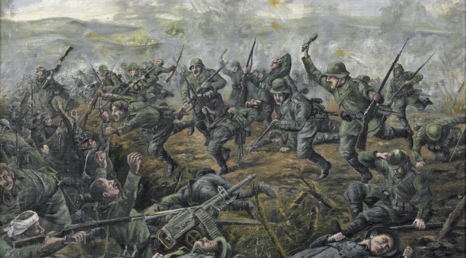 12. februar 1916. Angreb: “En forbitret nærkamp begyndte …”