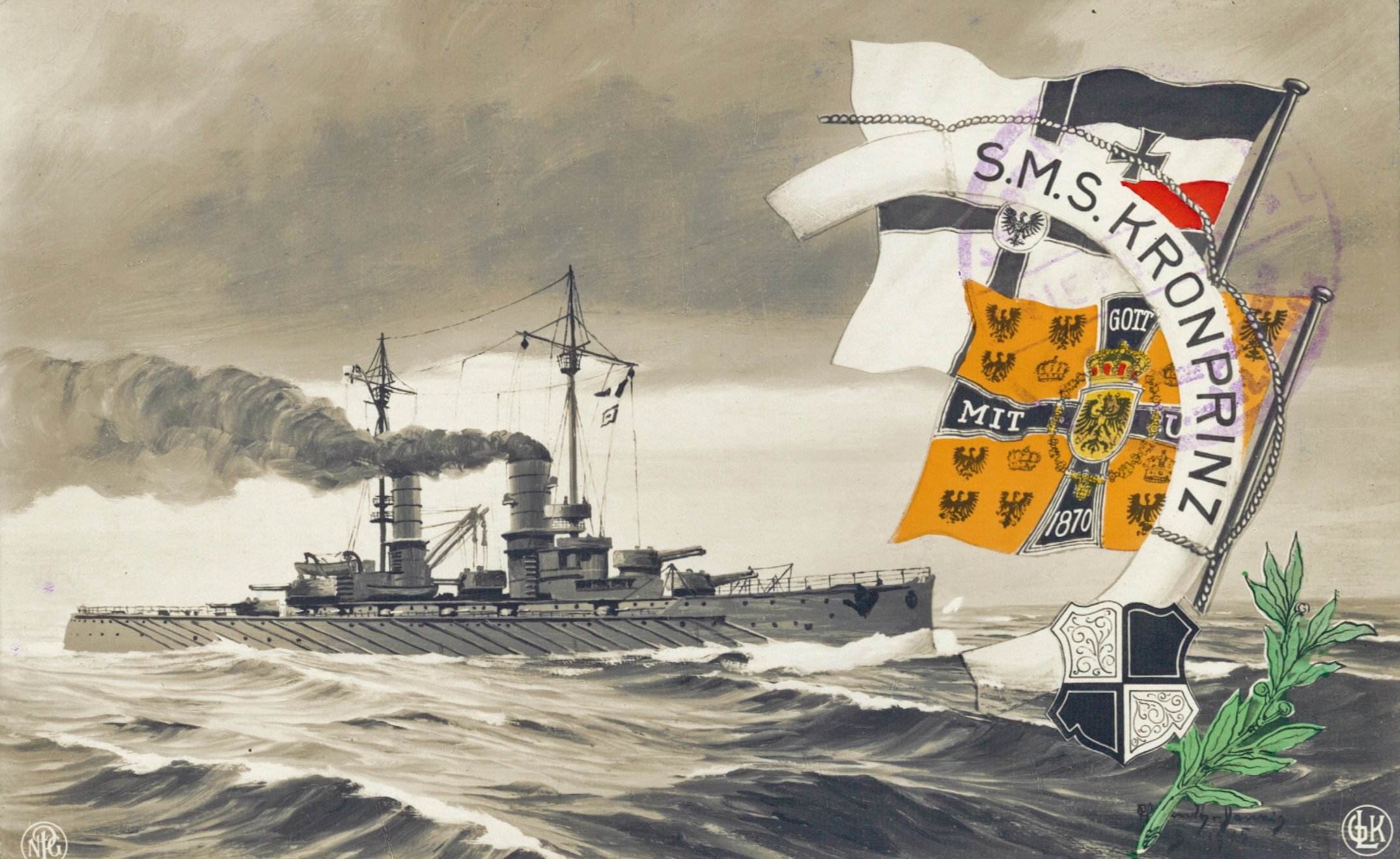 SMS Kronprinz Den Store Krig 19141918