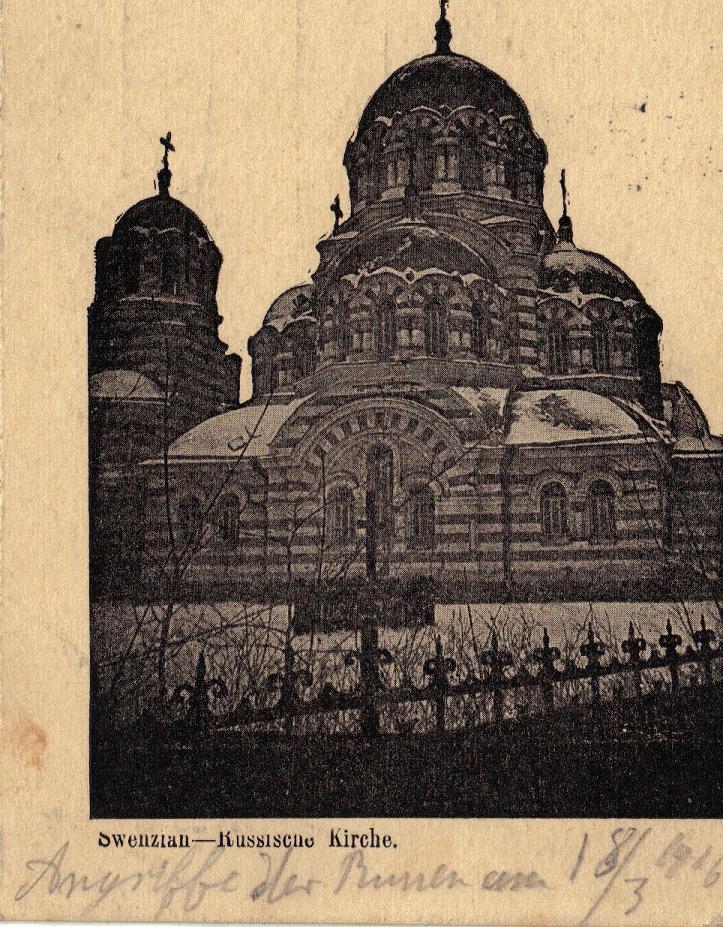 1916-03-30 LIR84 Otto Theodor Wagner - Swenziau - Russische Kirche