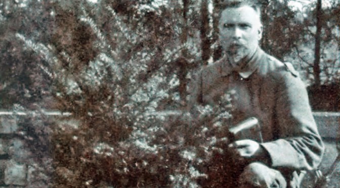 6. september 1918. Peter Poulsen slipper for fronten