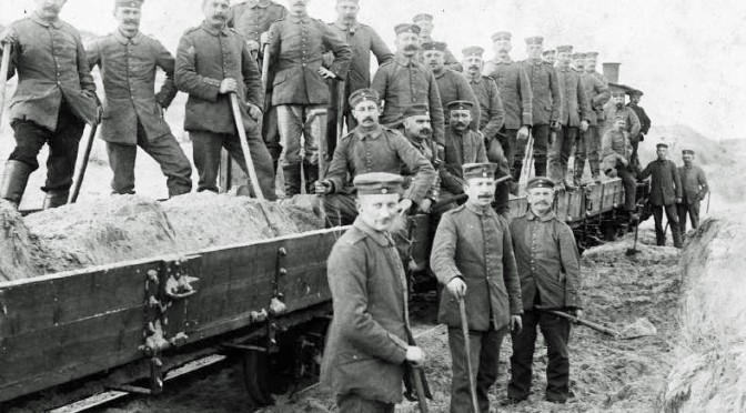 3. august 1917. Desertøren Claus Clausen på fæstningsarbejde