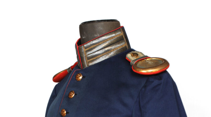 Fra Museum Sønderjyllands samlinger: Uniformsjakke for en Assistenzarzt ved et sachsisk regiment