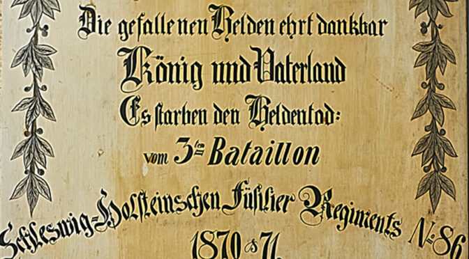 8. december. Julekalender: Mindetavle over faldne i III bataljon af Füsilier-Regiment Nr. 86