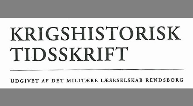 Spændende artikel om H.M. Lunding i Krigshistorisk Tidsskrift 2023/3