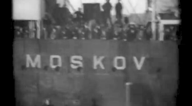 S/S Moskovs ankomst til Sønderborg den 8. februar 1920.